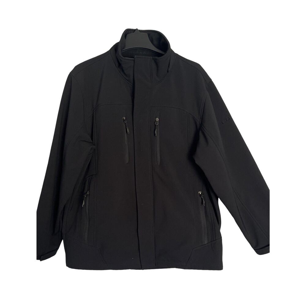 CB Sports Winter Jacket Coat Mens Size M Black Softshell Windproof Lined Zipper